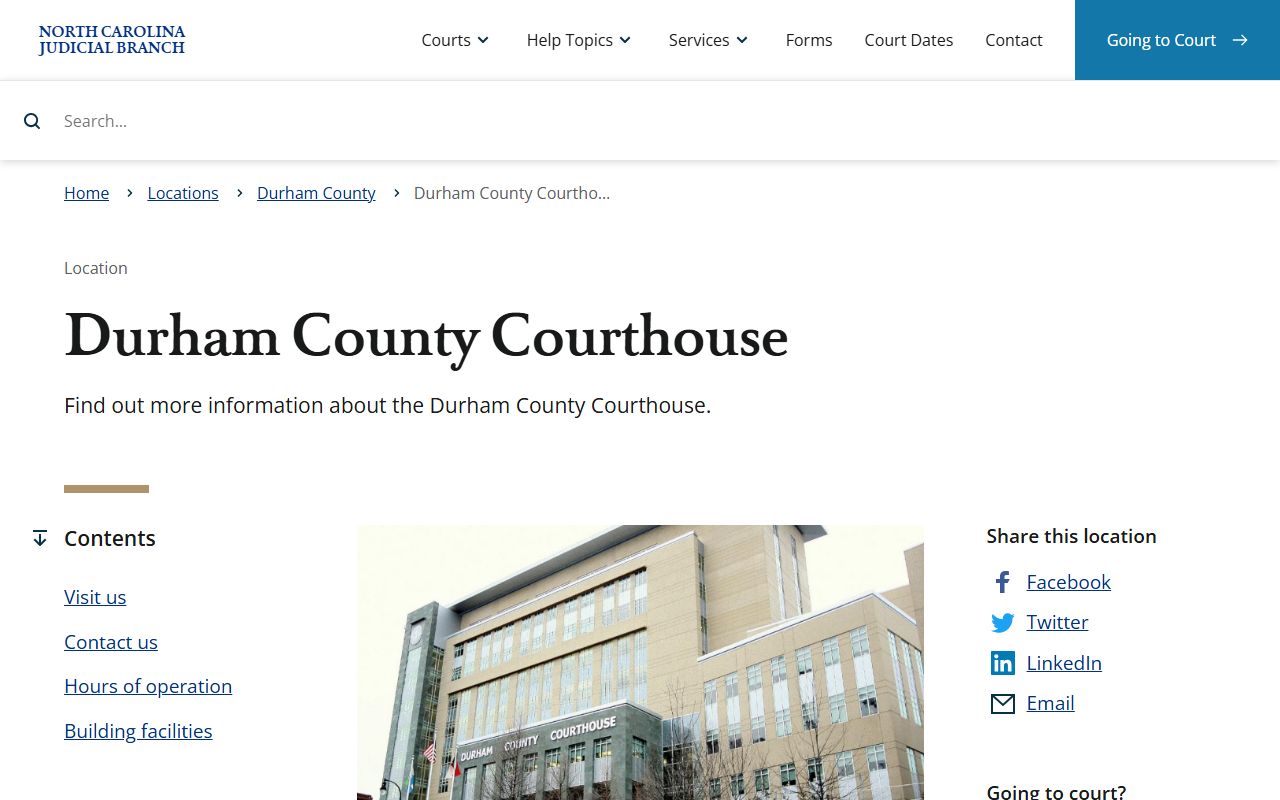 Durham divorce records Durham County Courthouse