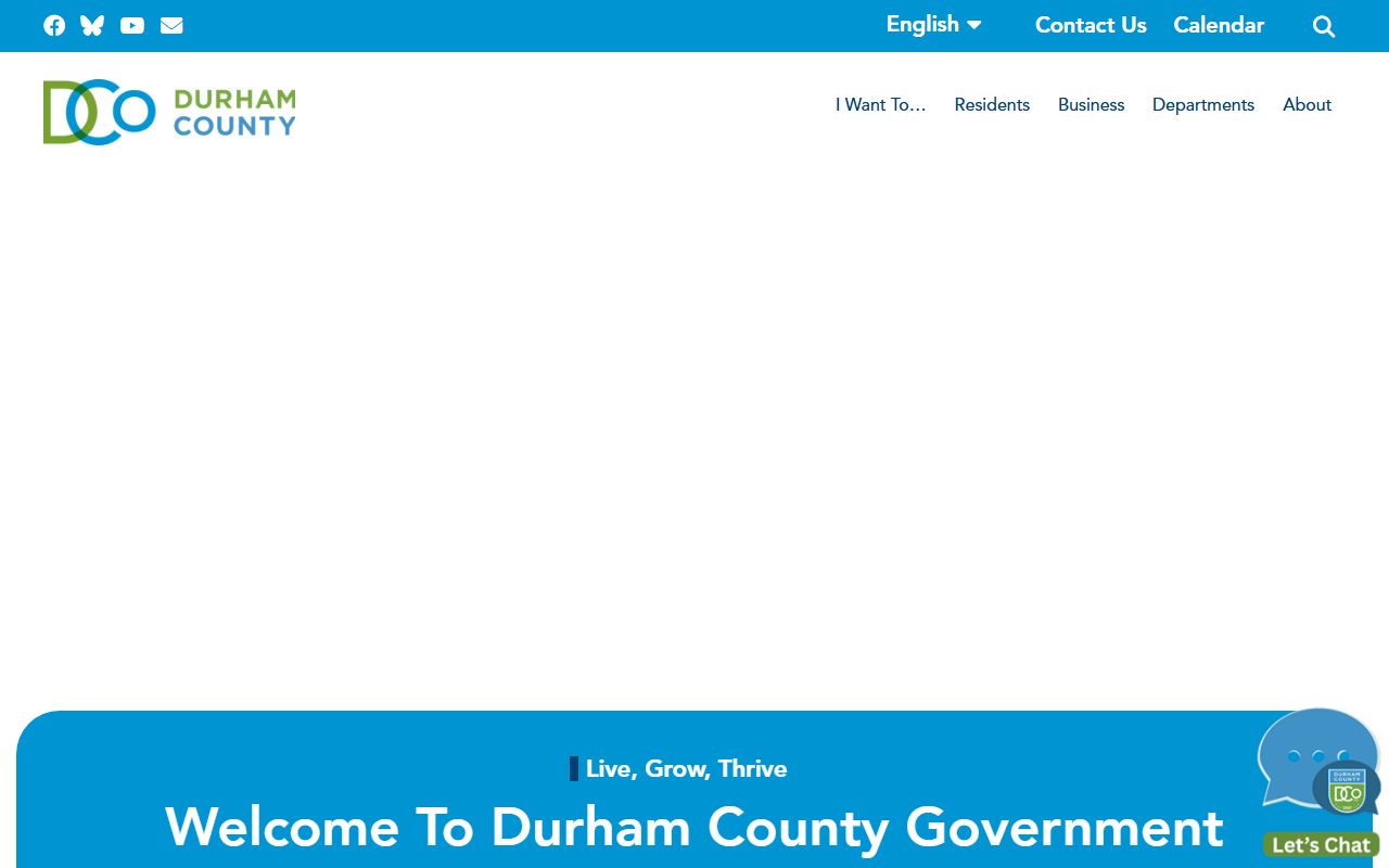 Durham County government resources for divorce records