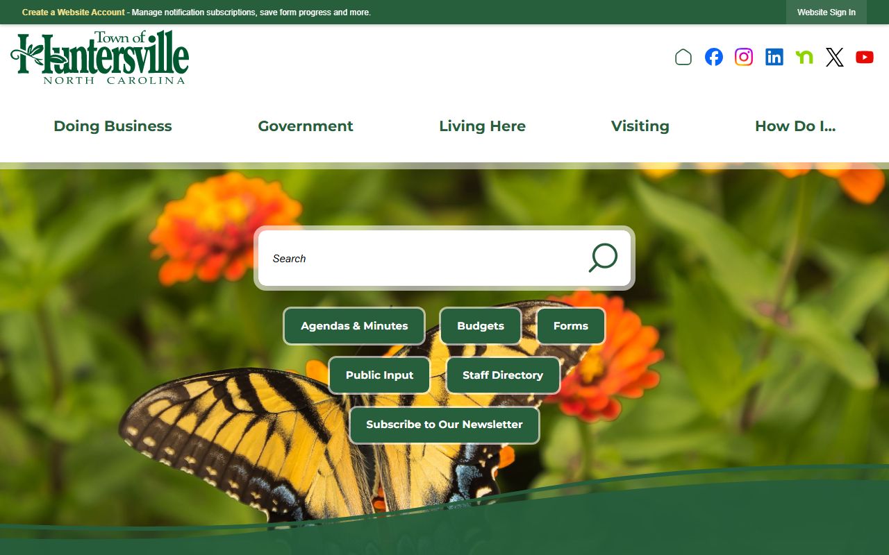 Huntersville divorce records town website resources