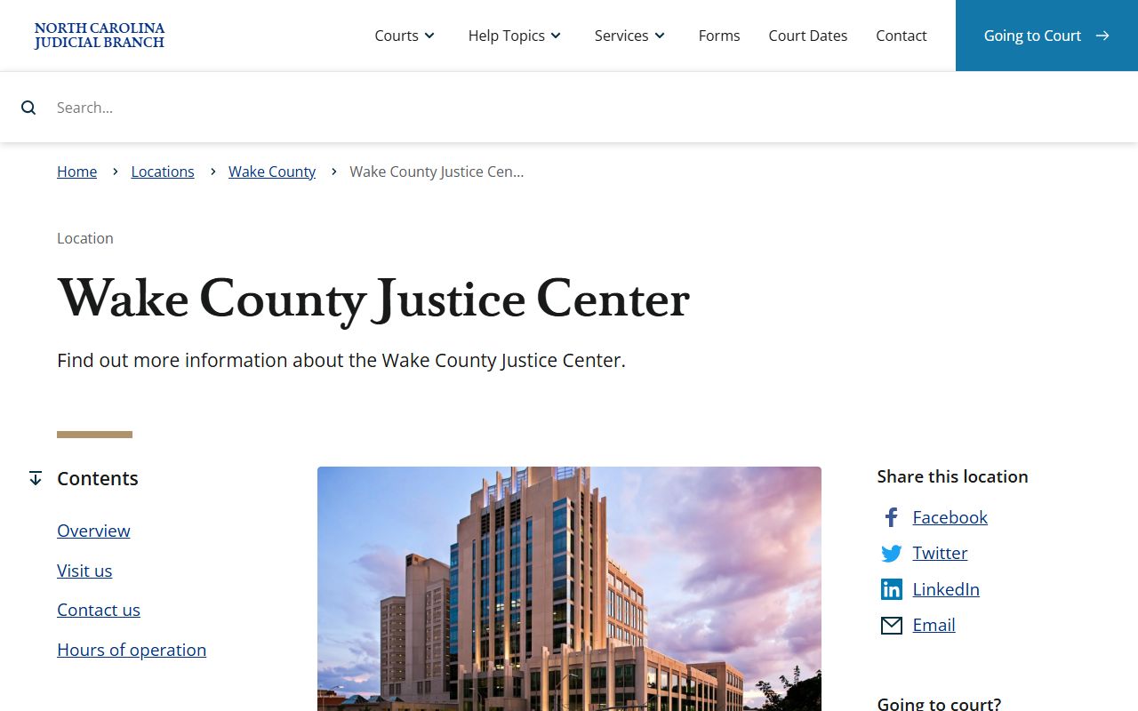 Raleigh divorce records Wake County Justice Center