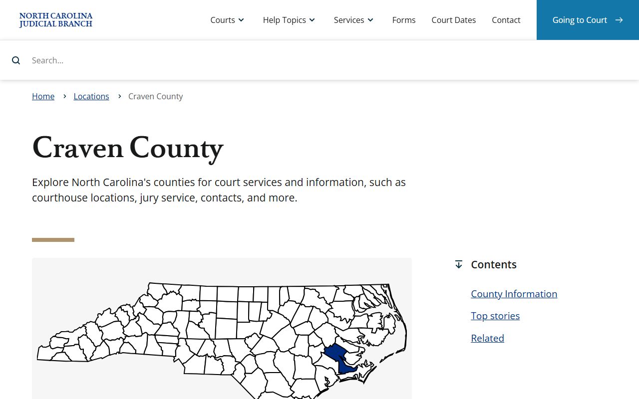 Craven County divorce records clerk of superior court website