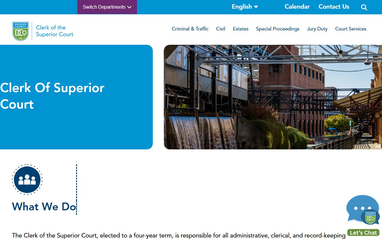 Durham County divorce records clerk of superior court website
