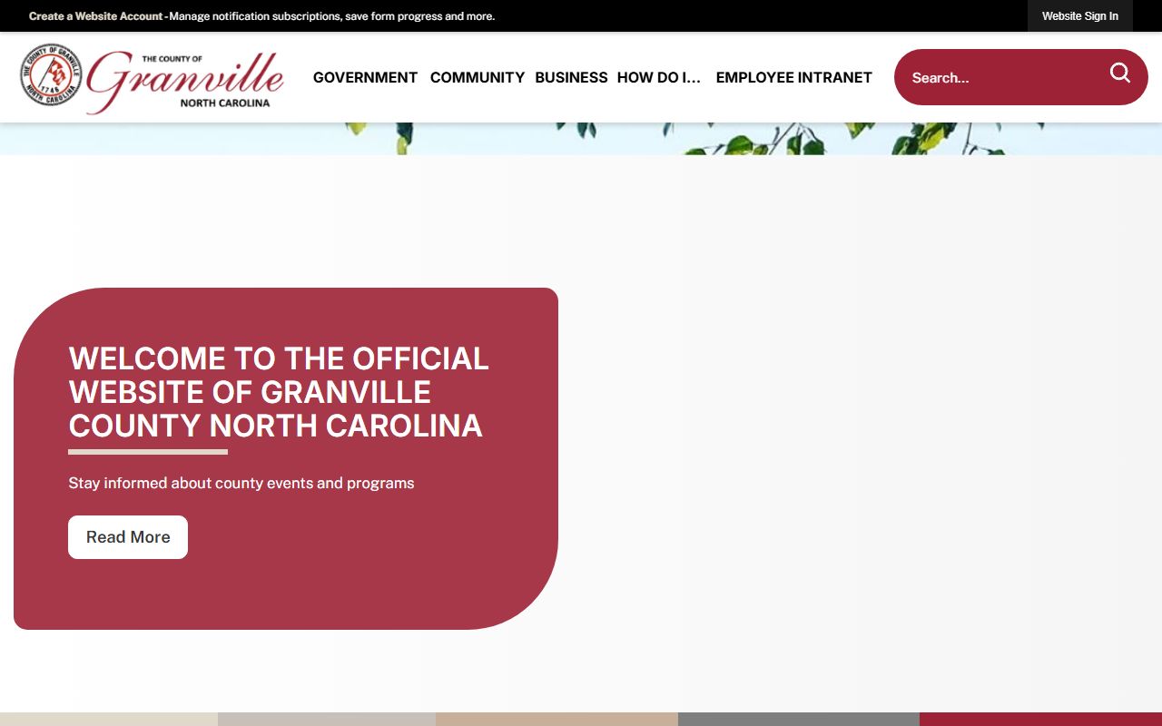 Granville County divorce records government website