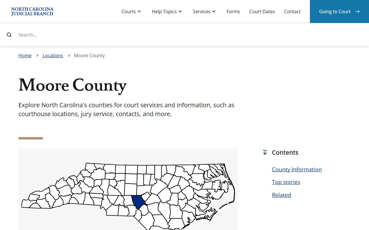 Moore County divorce records clerk of superior court website