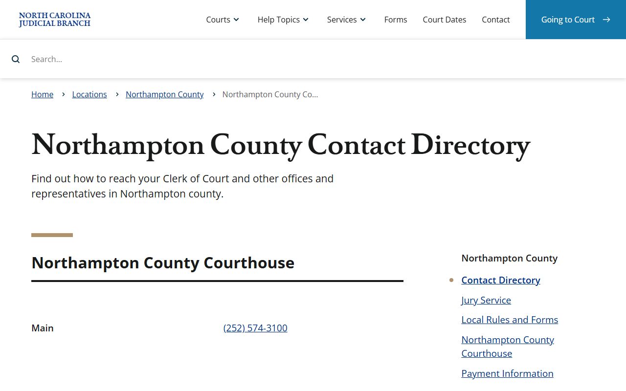 Northampton County divorce records court contact directory