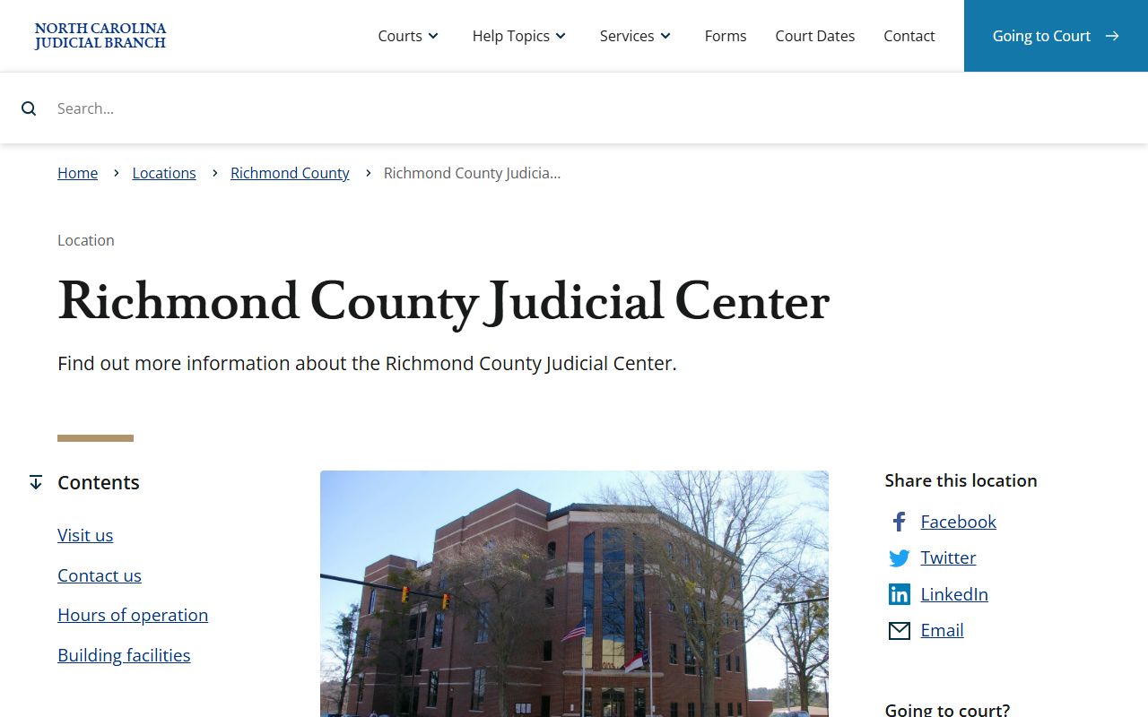 Richmond County divorce records judicial center resource