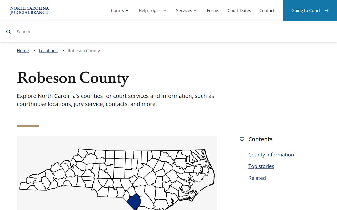 Robeson County divorce records clerk of superior court website
