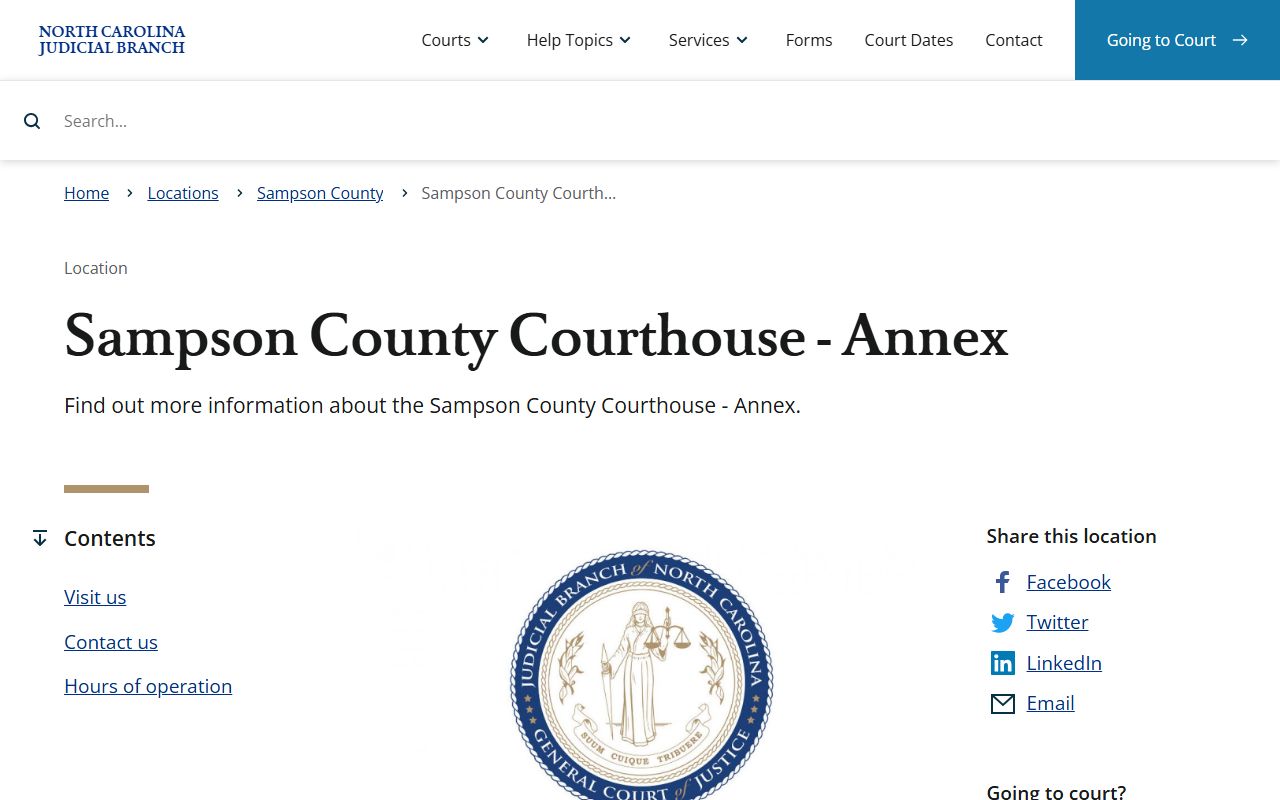 Sampson County divorce records courthouse resource