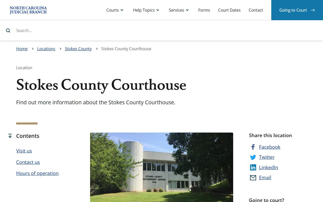 Stokes County divorce records courthouse resource page