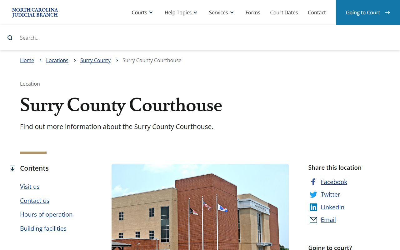 Surry County divorce records courthouse resource