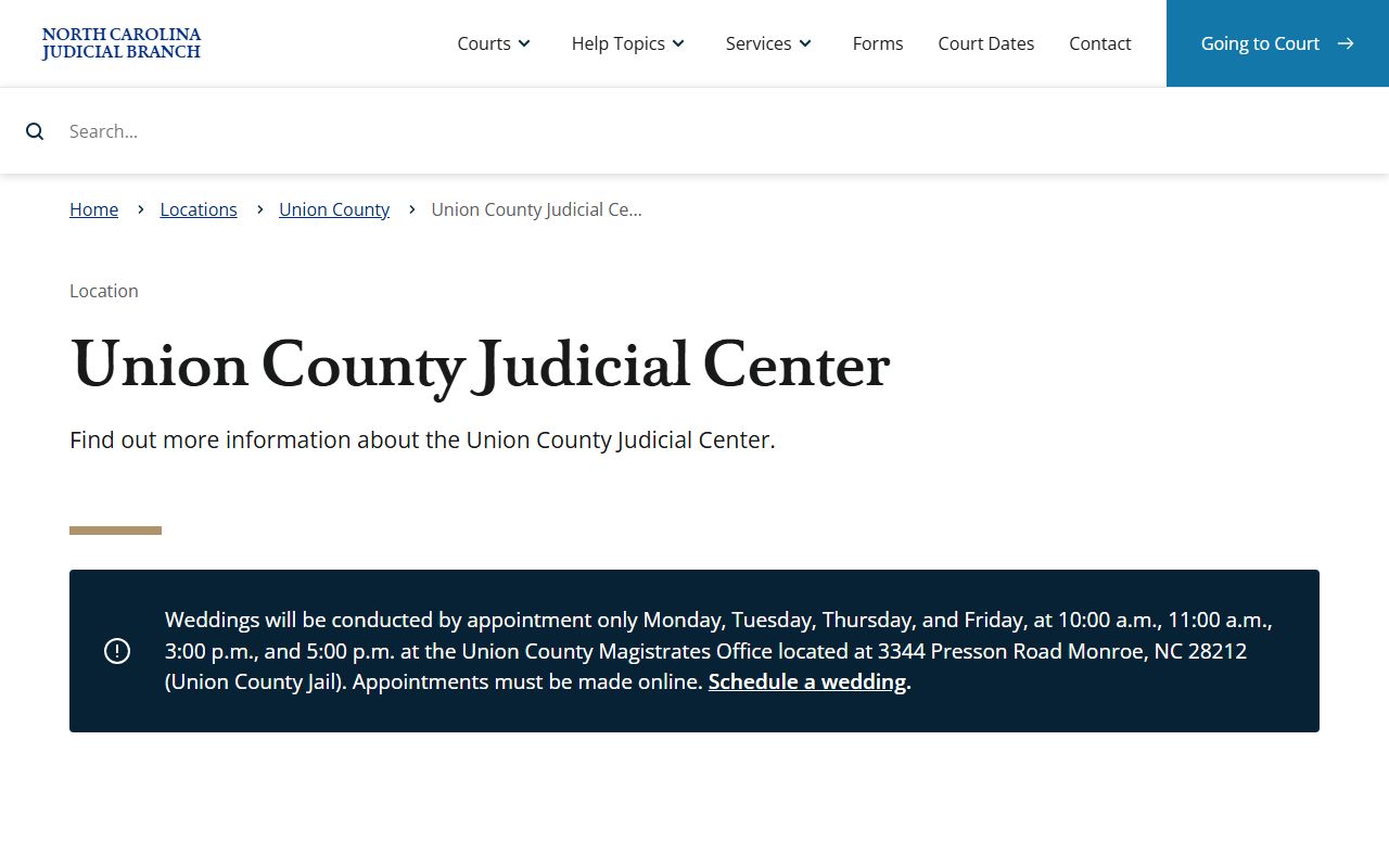 Union County divorce records courthouse resource
