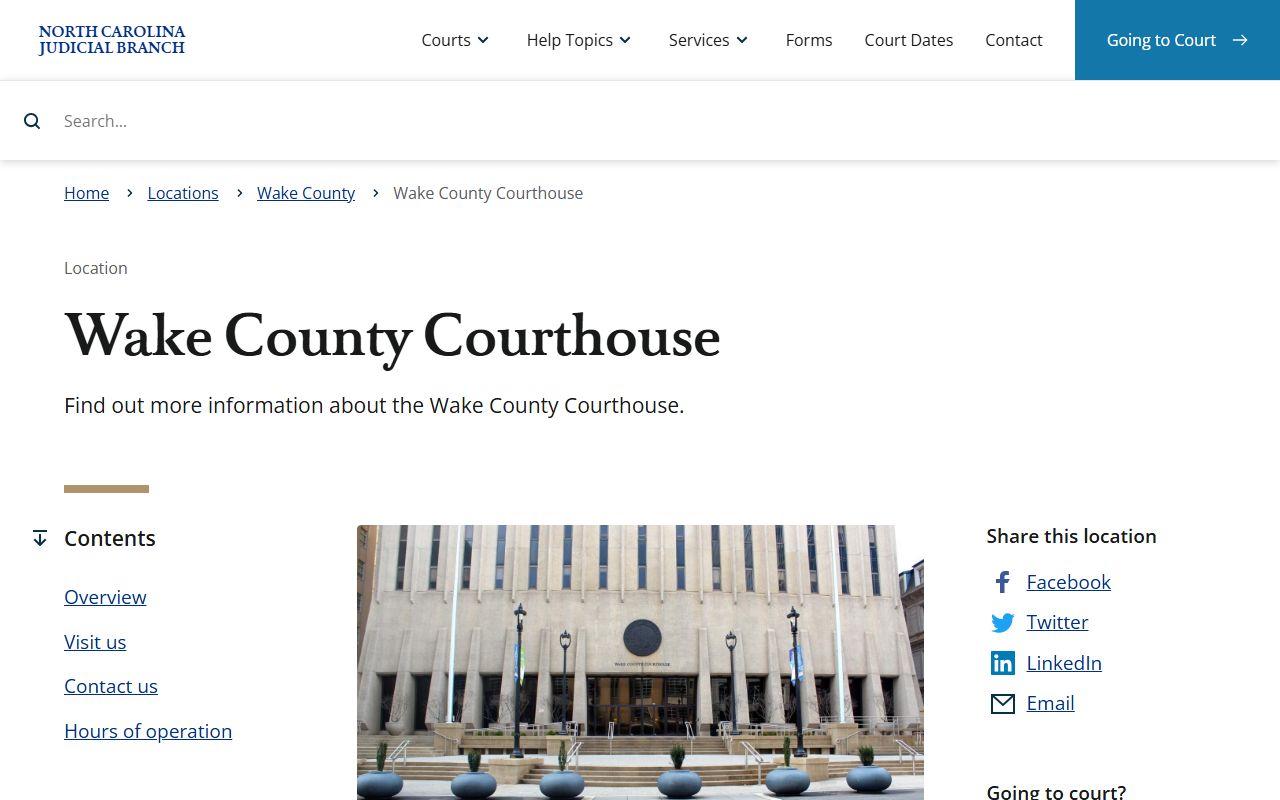 Wake County divorce records courthouse resource