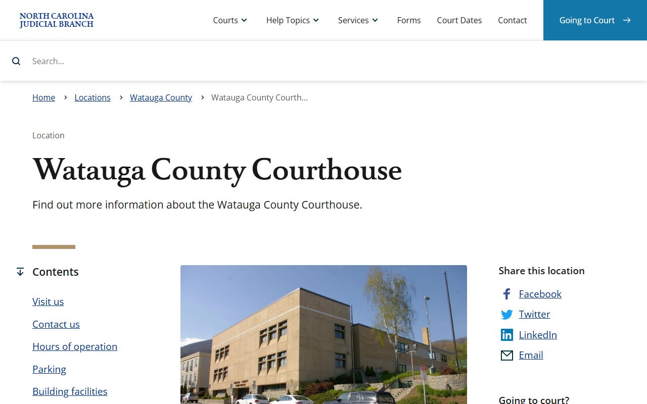 Watauga County divorce records courthouse resource