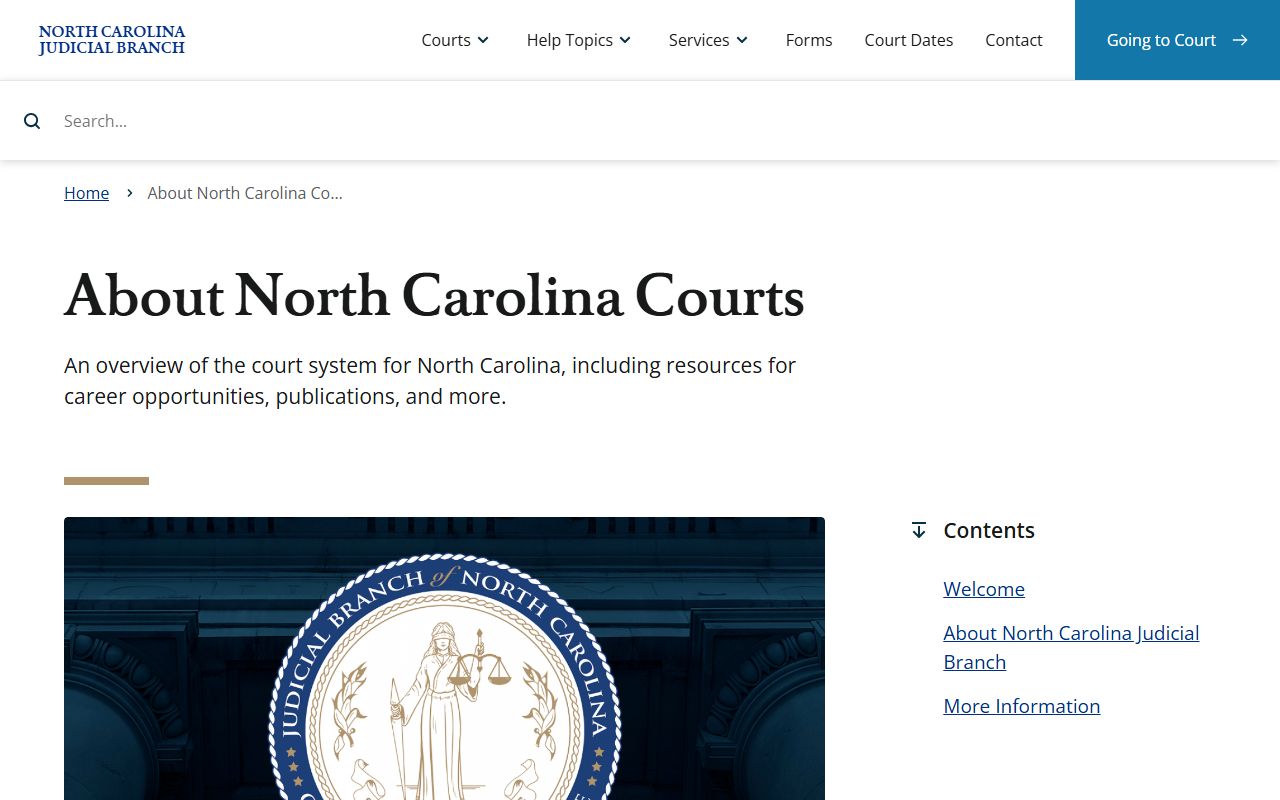 North Carolina Administrative Office of the Courts website